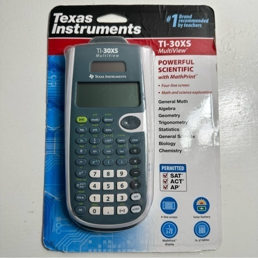 Texas Instruments TI-30XS Multiview Scientific Calculator: AP & SAT Approved